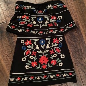 Sugar Skull mini strapless Señorita sexy dress 🔥